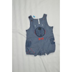 Salopette short ourson bleu...