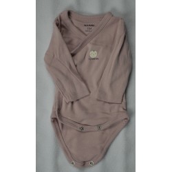 Body à rayure rose et blanche