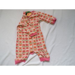 pyjama 1  piece rose fleurs
