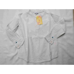 Chemise col tunisien blanche