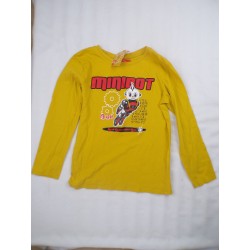 t-shirt jaune robot