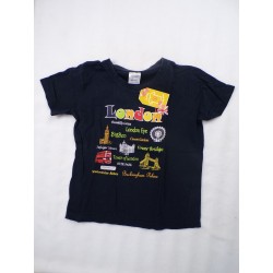 T-shirt London bleu marine