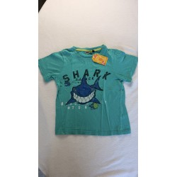 T-shirt bleu turquoise avec...
