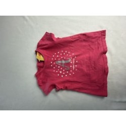 TSHIRT A MANCHE COURT ROSE