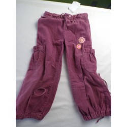 Pantalon velour violet