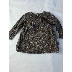 Blouse noir à motifs