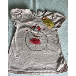 T-shirt rose motifs danseuse